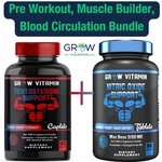 Prime Labs Testosterone Booster Nitric Oxide Supplements Bundle Grow Vitamin Nw New. Price: $60.00.