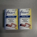 New 2X Alteril Sleep Aid Valerian, Melatonin, & L-tryptophan Tablets, 60 Ct Each. Price: $31.99.