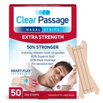 Clear Passage Nasal Strips Extra Strength, Tan, 50 Count Works New. Price: $22.70.