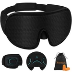 Riwisll Sleep Mask, Super Soft 3D Contoured Cup Count (pack 1), Black New. Price: $17.17.