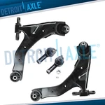 Front Lower Control Arms Tie Rods For 2004 - 2009 Hyundai Tiburon Kia Spectra 5 New. Price: $84.05.