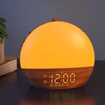Sunrise Alarm Clock With Sound Machine - Wake Up Light, Wood Grain, Bluetooth, New. Price: $43.84.