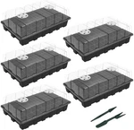 5-SET Seed Starter Kits Plant Germination Trays With Humidity Vented Domes New. Price: $23.73.