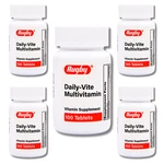 Rugby Daily-vite Multivitamin 100 Tablets Gluten Free (08-2027) 5 Pack New. Price: $26.99.