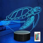 Lampeez Kids 3D Turtle Night Light Optical Illusion With 16 Colors Remot... New. Price: $24.25.