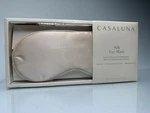 New Casaluna Luxuriously Soft 100% Silk Eye Sleep Mask -ivory 8.5" 3.5". Price: $16.95.