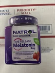 Natrol Time Release Melatonin 3MG Sleep Support, 45 Gummies Strawberry, Exp 4/26 New. Price: $8.88.
