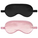 2PACK Silk Sleep Mask,iekeodi Eye For Count (pack Of 1), Black+pink New. Price: $13.11.