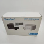 Box White Noise Machine For Better Sleep, SWN-O1, Black, Open. Price: $22.99.