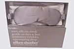 Silken Slumber Sleep Mask. Silver Satin. New Box! Orig. $45. Sale $38. Price: $38.00.