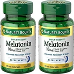 Nature's Bounty Natures Melatonin Quick Dissolve Tablet 45 Count Pack Of New. Price: $34.94.