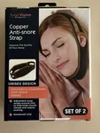 Total Vision Copper Anti-snore Adjustable Strap Unisex Set Of 2 New, Sealed. Price: $9.00.