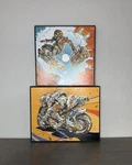 Set Of 2 Hr-fm Eyes Walls Mini Art Blocks Turbo Wheelz & Self Acceleration Used. Price: $120.00.