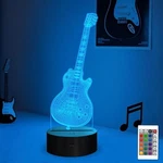 Attivolife Guitar Lamp Gift Electric 3D Night Light With Remote New. Price: $20.63.