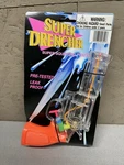 Vintage Super Drencher Toy Water Gun Transparent Design W/orange Handle New. Price: $9.09.
