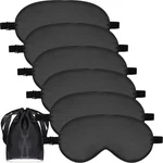 6 Pieces Natural Silk Sleep Mask Soft Eye Adjustable Strap Black New. Price: $14.41.
