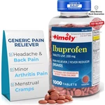 Time-cap Ibuprofen 200MG Tablets 1000 Count For Headache, Pain & Fever New. Price: $29.44.