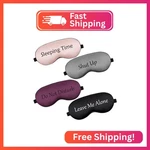 Geyoga 4 Pieces Funny Eye Mask For Sleep Soft Satin Blackout Blindfold New. Price: $14.20.