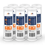 6-PACK Of 5 M Carbon Block Coconut Shell Water Filter Cartridge 10" By Aquaboon New. Price: $31.79.