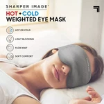 Sharper Image Hot And Cold Weighted Eye Mask Polyester Relaxation Therapy Gray Pre-owned. Price: $24.41.