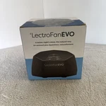 Lectrofan Evo- Non-looping Sound Machine Get Better Sleep!!! Black New. Price: $50.00.