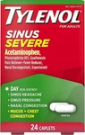 Tylenol Sinus Congestion Pain Severe Non-drowsy Caplets 24 Ct (3-PACK) New. Price: $44.08.
