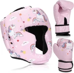 Boxing Headgear And Gloves Set For Kids 6OZ Unicorn, Pink New. Price: $44.41.