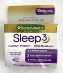 Natures Bounty Sleep Maximum 10MG Melatonin 30 Tri-layer Tablets 03/2027 New. Price: $12.95.