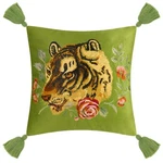 Jwh Tiger Velvet Throw Pillow Cover Decorative Flower Emboidered Accent Pillo... New. Price: $33.59.