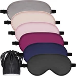 6 Pcs Natural Silk Sleep Mask Soft Eye With Adjustable Strap And Bag New. Price: $15.86.