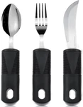 Adaptive Utensil Set - Arthritis Aid Silverware For Parkinsons, Hand Tremors New. Price: $26.32.