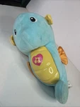Fisher Price Soothe & Glow Seahorse Blue Plush 10" Baby Toy Works Lights Musical Used. Price: $19.99.