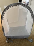Runnzer Baby Pack & Play Tent Canopy Pop Up Mini Crib Gray Insect Net Pre-owned. Price: $30.00.