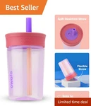Owala Kids Insulation Bpa-free Plastic Tumbler With 15 Ounces, Pink And Purple New. Price: $18.97.