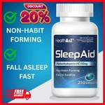 Sleep Aid, Diphenhydramine Hcl 50MG, 250 Softgels, Supports Deeper Restful New. Price: $12.93.