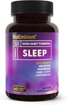 Bioemblem Natural Sleep Aid For Adults With Melatonin 60 Capsules New. Price: $40.54.