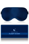Blssnz Silk Eye Mask For Sleeping - Soft Count (pack 1), Navy Blue New. Price: $16.31.