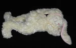 Bunnies The Bay Sleeping Bunny Laying Cream Pink Baby Lovey Stuffed Toy Used. Price: $39.99.