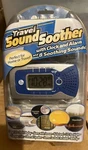 Travel Soother Clock Alarm 8 White Noise Nature New Sealed. Price: $19.99.