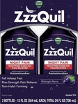 Zzzquil Pain Liquid Fl Oz Pack Of Midnight Berry Sleep Aid Exp 12/27 New. Price: $15.00.