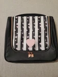 Vtg Mary Kay Glitter Strips Heart Travel Cosmetic Make Up Bag Case 10"X10" Rare New. Price: $28.95.