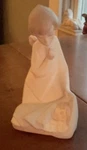 Vintage Lladro Figurine. Angel Hushing Over Sleeping Baby. Matte Finish. Used. Price: $36.52.