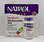 Natrol Melatonin 5MG, 250 Fast Dissolve Tablets *sleep Aid, Strawberry Flavor* New. Price: $16.99.
