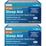 Basic Care Sleep Aid, Doxylamine Succinate Tablets, 25 Mg, 192 Count New. Price: $29.90.