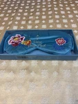 Nib! Blue Ivy Brand Velvet Sleep Mask, Turquoise Embroidered Floral New. Price: $7.99.