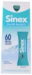 Vicks Sinex Saline Packets 60 Refill New Exp 07 27 Fast Free Shipping. Price: $16.00.