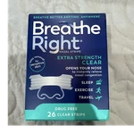 Breathe Right Extra Strength Clear Nasal Strips 26 Count, One Size Fits Most New. Price: $25.69.