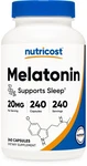 Nutricost Melatonin 20MG, 240 Capsules, Non-gmo & Count (pack Of 1) New. Price: $21.86.