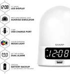 Sharp Sunrise Alarm Clock - Wake To Light! Color Changing Mood Fast Used. Price: $26.39.