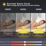 Anyplus White Noise Sound Machine Sunrise Alarm Clock RCNZYY01 - Gold/wood Used. Price: $29.59.